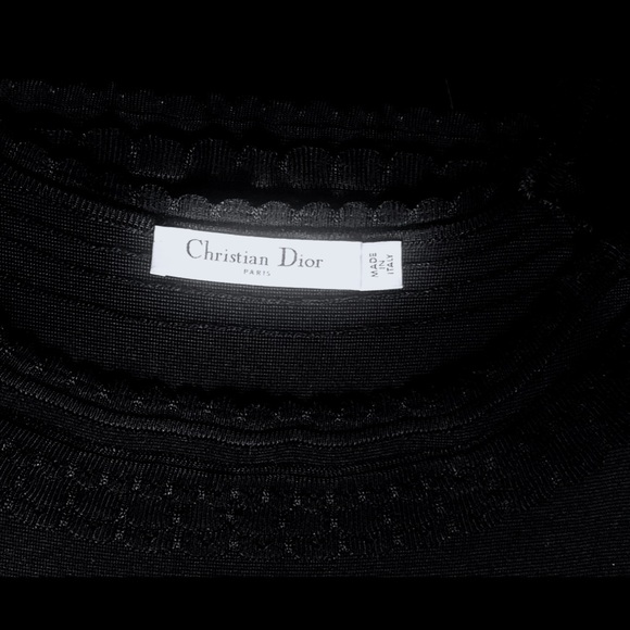 Christian Dior John Galliano Y2K Coquette Black Knit Lace layered Mini Dress - Picture 6 of 16